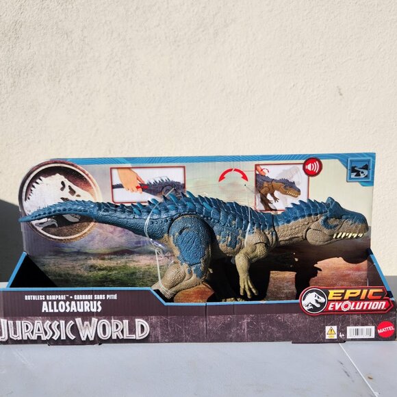 NEW Mattel Jurassic World Ruthless Rampagin Allosaurus Dinosaur Toy Action Figur - Picture 9 of 15